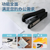 得力(deli)12#結構穩(wěn)固訂書機/訂書器(最大可裝50枚釘 支持24/6 26/6針) 黑色0305