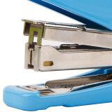 得力(deli)時尚炫彩型省力訂書機(jī)/訂書器 可訂20頁 適配12#訂書釘 藍(lán)色