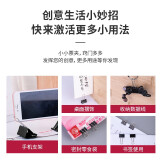 得力(deli)41mm大號黑色長尾夾/燕尾夾/2# 12只/盒