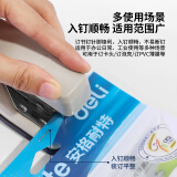 得力(deli)24/6工廠高強度長排工業(yè)訂書釘 辦公訂書針 單盒裝(4800枚/盒)銀色0012L