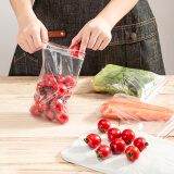得力（deli）食品密封袋7號(hào)20*14cm 加厚防水PE透明收納防塵 （100只透明/包） 3026