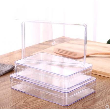 長方形透明收納盒子ps 21*14*4CM