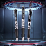 得力(deli)S01中性筆簽字筆 0.5mm子彈頭經(jīng)典辦公按動(dòng)筆水筆 S01升級(jí)大容量長(zhǎng)續(xù)航 黑色12支/盒 33388S