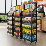 多層置物架子 白-5層60長-帶輪款