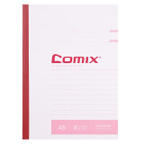 齊心（Comix）6本/A5/80張無(wú)線裝訂軟抄本筆記本子/辦公記事本學(xué)生本子開學(xué)文具 C4506 