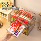 收納盒桌面抽屜式 透明色【單格】1個