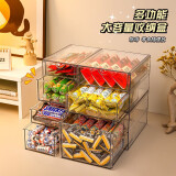 收納盒桌面抽屜式 透明色【單格】1個